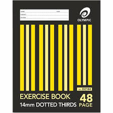 Exercise Book Dotted Thirds 14mm 48 page